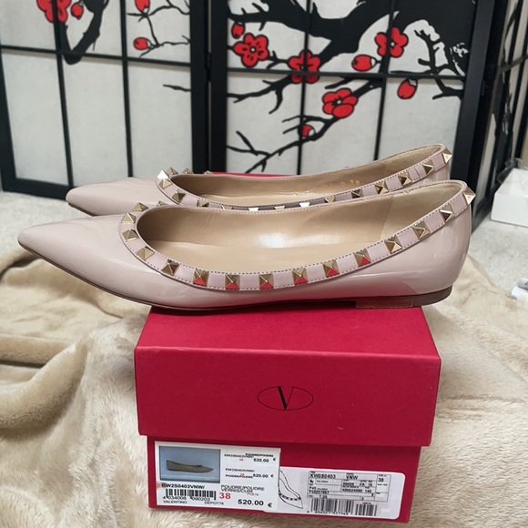 Valentino Rock studded Flats - Picture 5 of 9